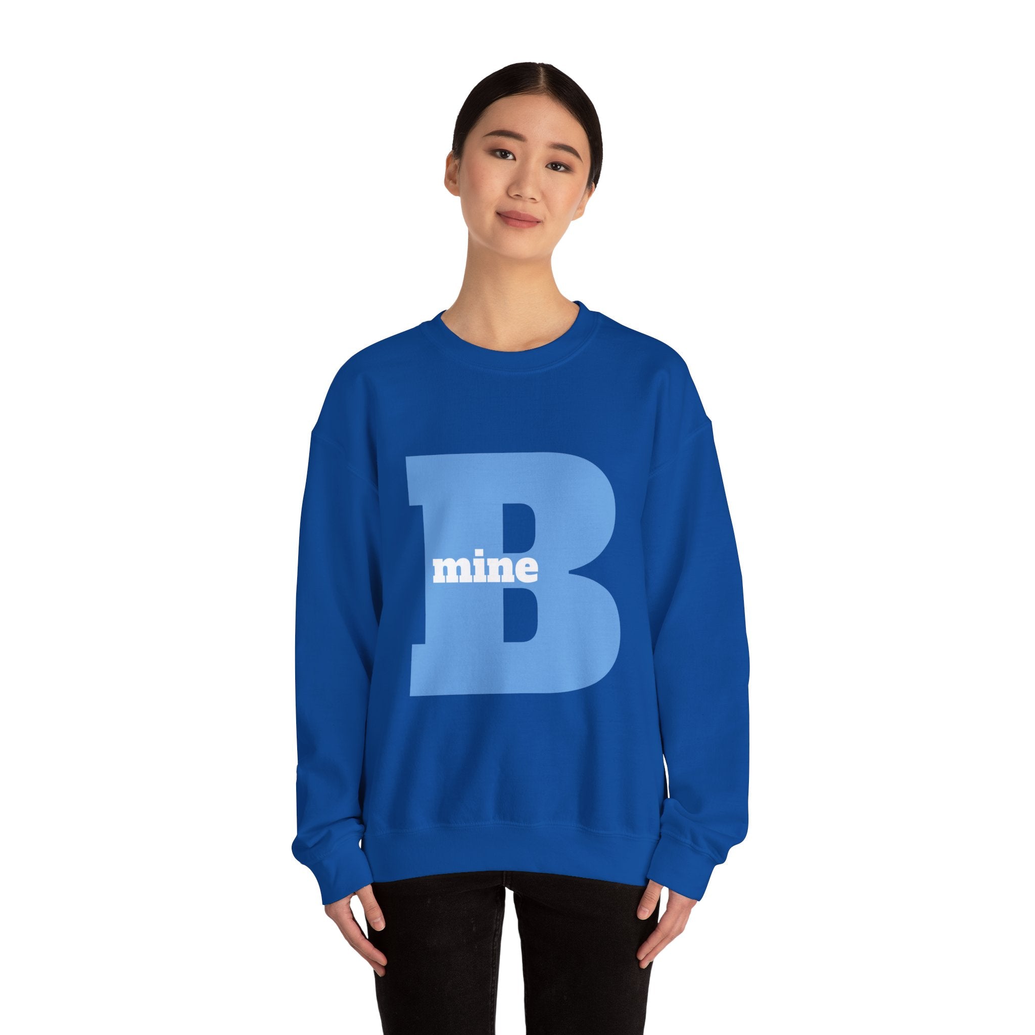 B Mine Sweatshirt, Valentine Gift, Unisex Love Expression Pullover Jumper, Valentine's Day Gift, Romantic Couples Sweatshirt, Love Theme