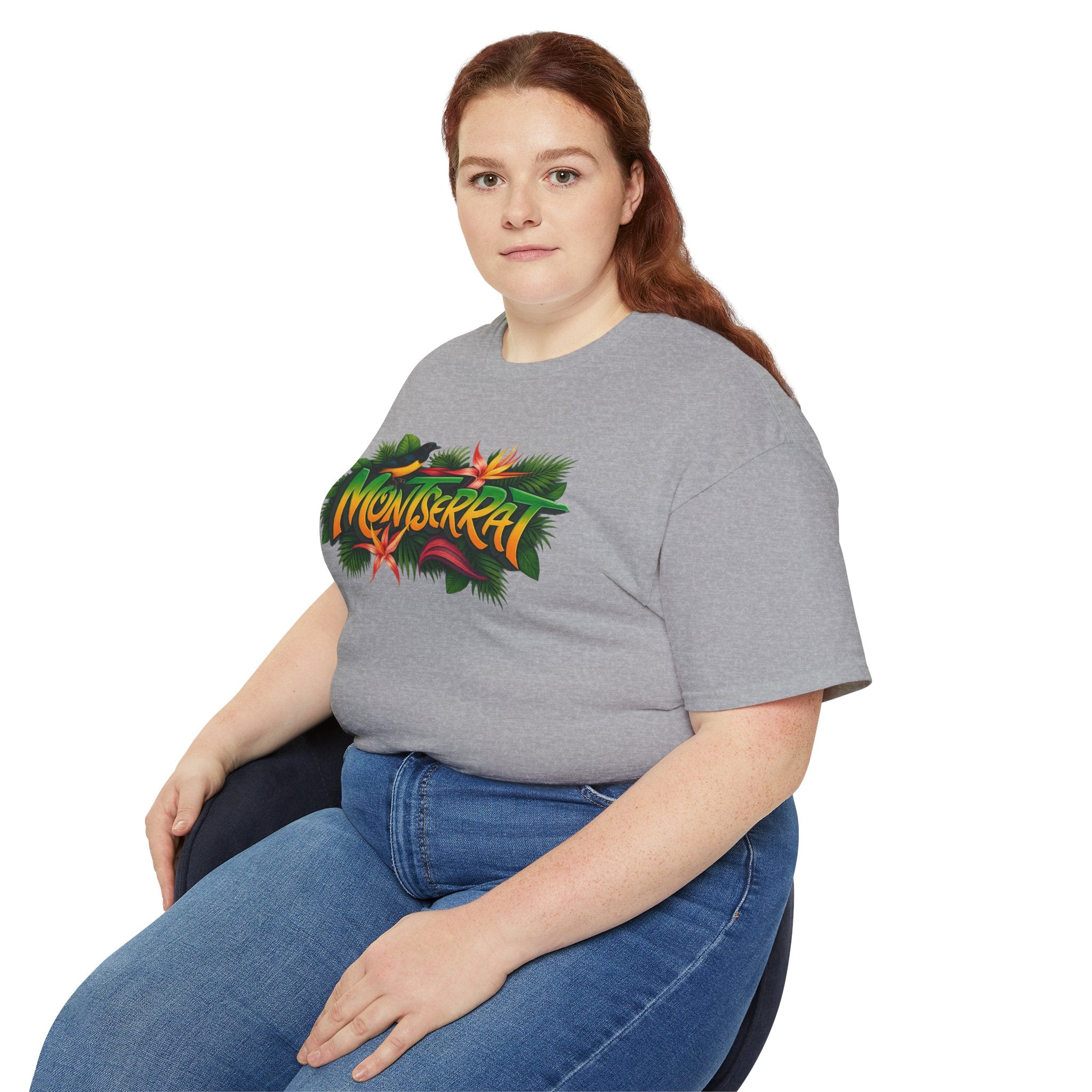 Montserrat Nature Splash Unisex Tee, Montserrat Wildlife T-Shirt, Jungle Vibes Cotton Shirt, Tropical Paradise Top, Eco-Friendly Graphic Tee