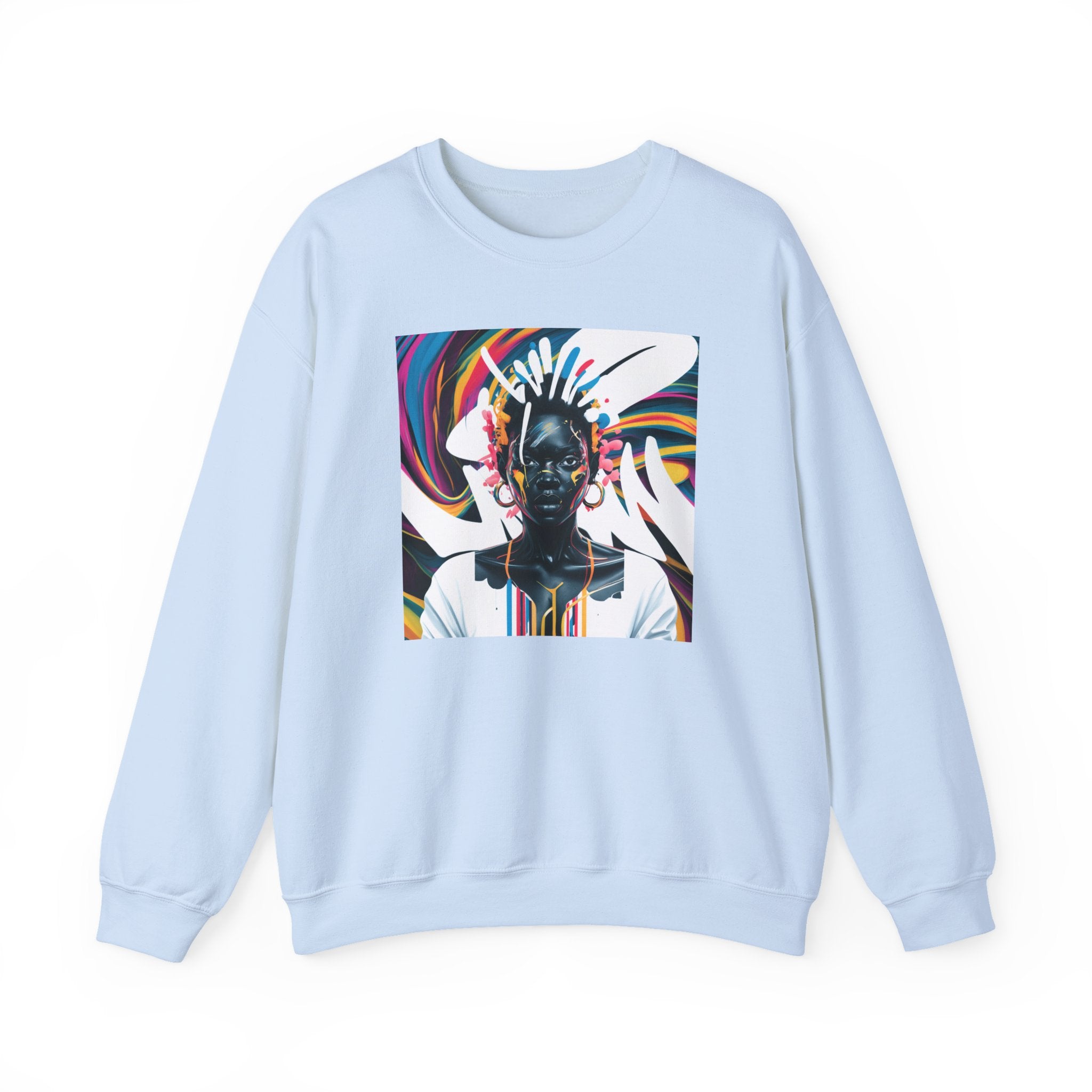 African Queen Color Splash Unisex Sweatshirt