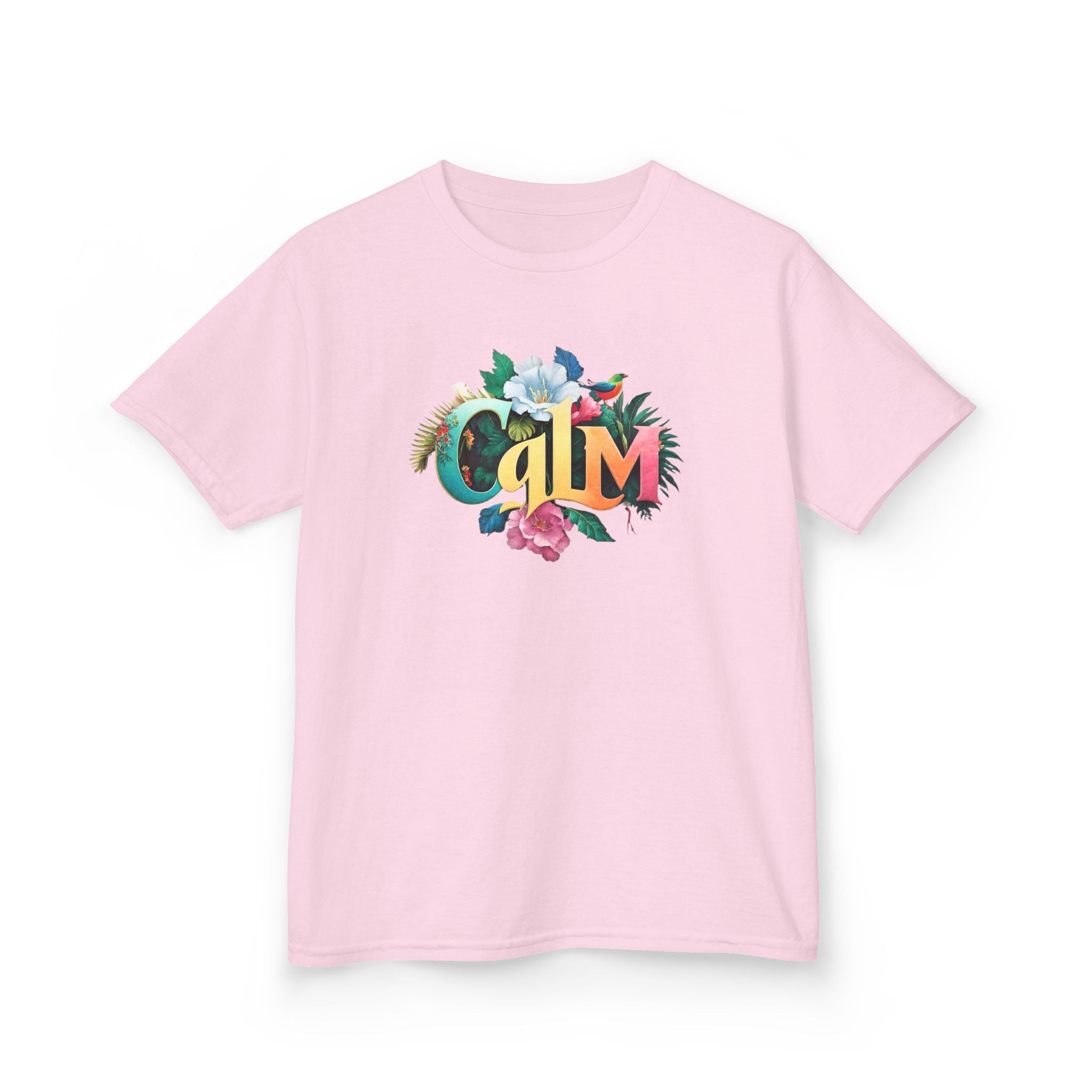 Calm Organic Tee for Kids, Children's Cotton Tshirt, Peaceful Toddler Shirt, Relaxing Youth Top, Serene Baby Tee, Tranquil Kid's Shirt