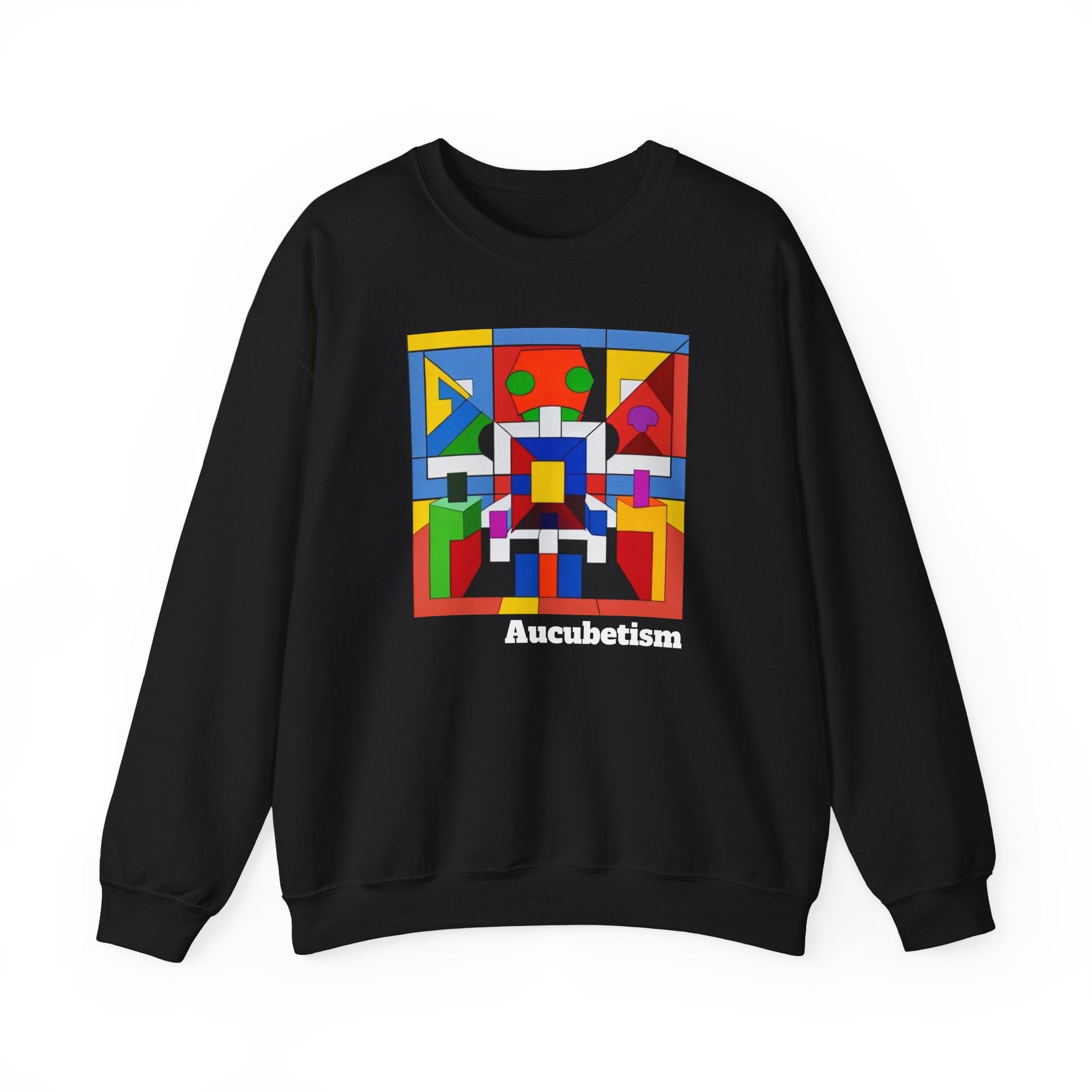 Aucubetism One The Art of Autism Crewneck Sweatshirt - Unique Sweatshirt, Autism Awareness, Support Autistic Artists, Graphic Sweater
