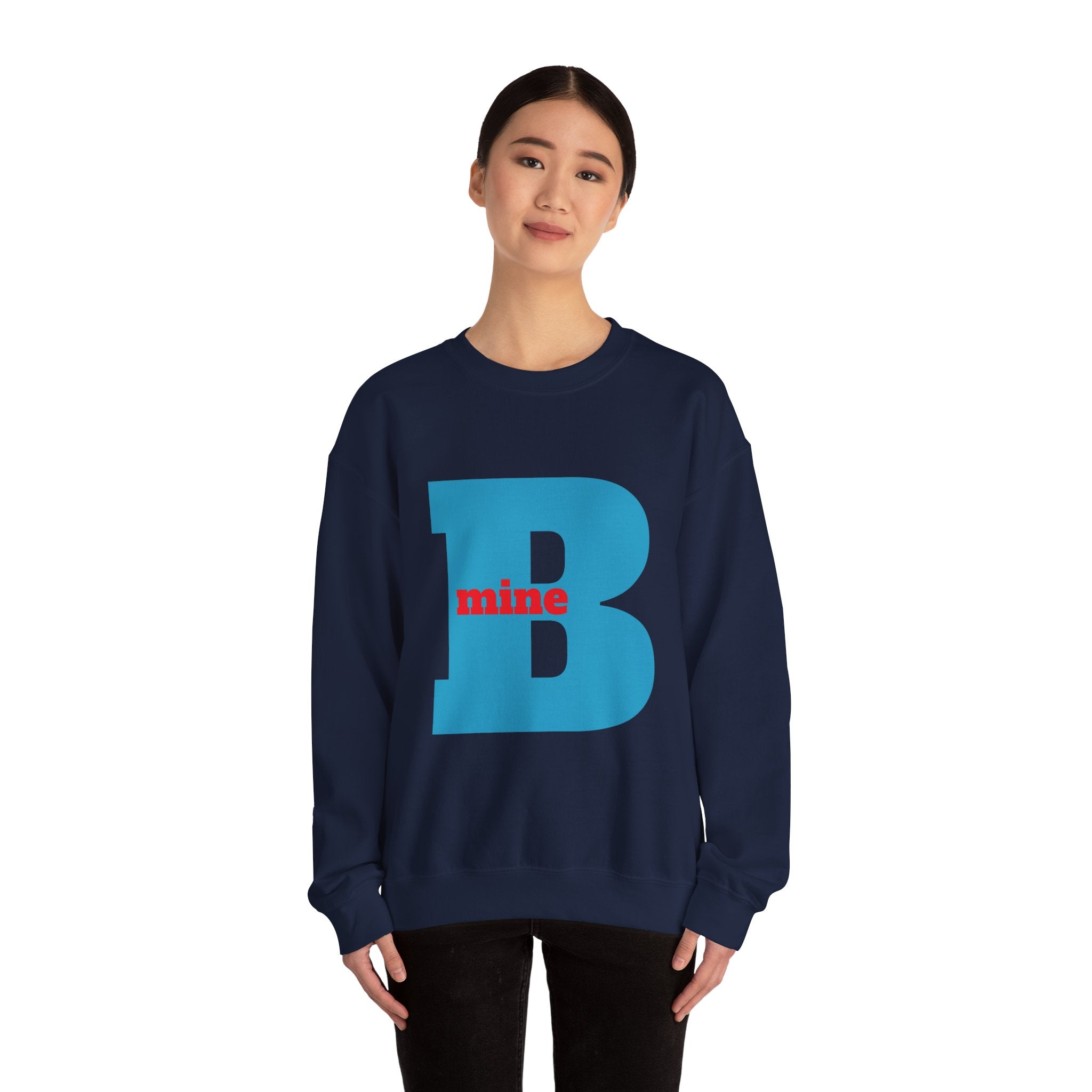 B Mine Sweatshirt, Valentine Gift, Unisex Love Expression Pullover Jumper, Valentine's Day Gift, Romantic Couples Sweatshirt, Love Theme