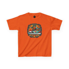 Dream Sneaker Birds La Flora Kids Tee - Cute Nature Children's T-Shirt, Youth Graphic Shirt, Animal Lover Gift, Kid's Summer Apparel,