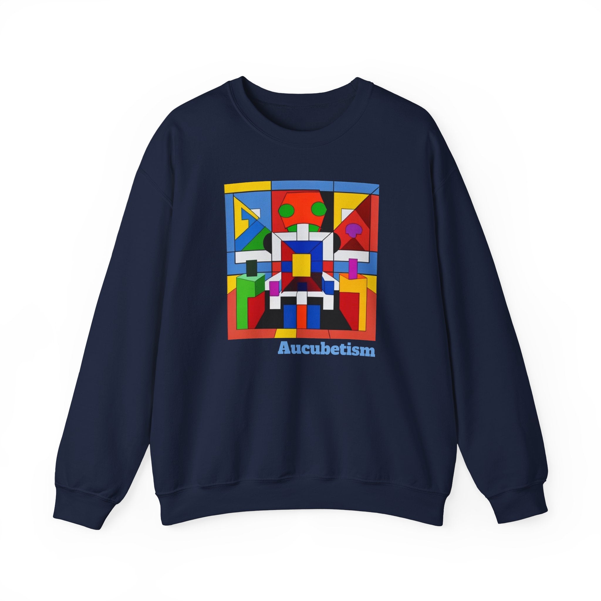Aucubetism One The Art of Autism Crewneck Sweatshirt - Unique Sweatshirt, Autism Awareness, Support Autistic Artists, Graphic Sweater