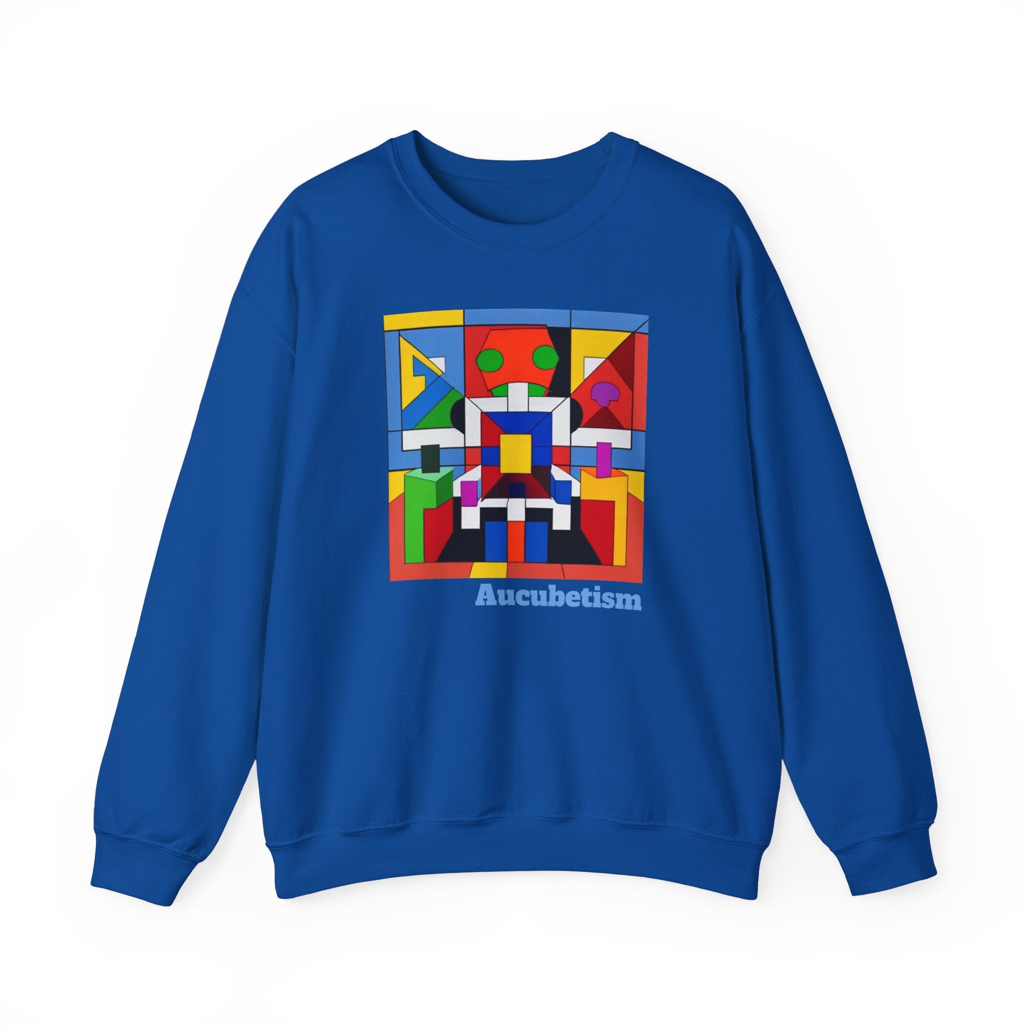 Aucubetism One The Art of Autism Crewneck Sweatshirt - Unique Sweatshirt, Autism Awareness, Support Autistic Artists, Graphic Sweater
