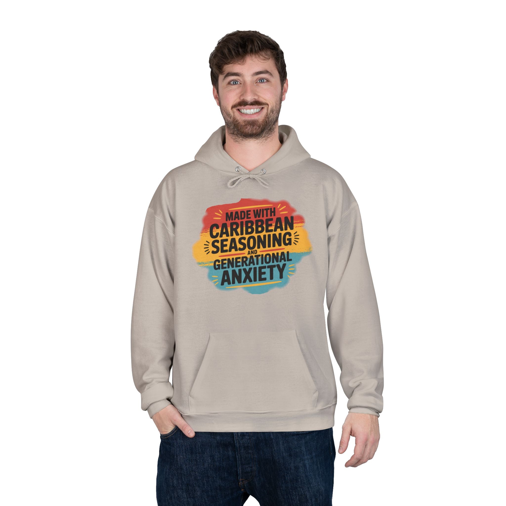 Made With Caribbean Seasoning & Generational Anxiety Hoodie