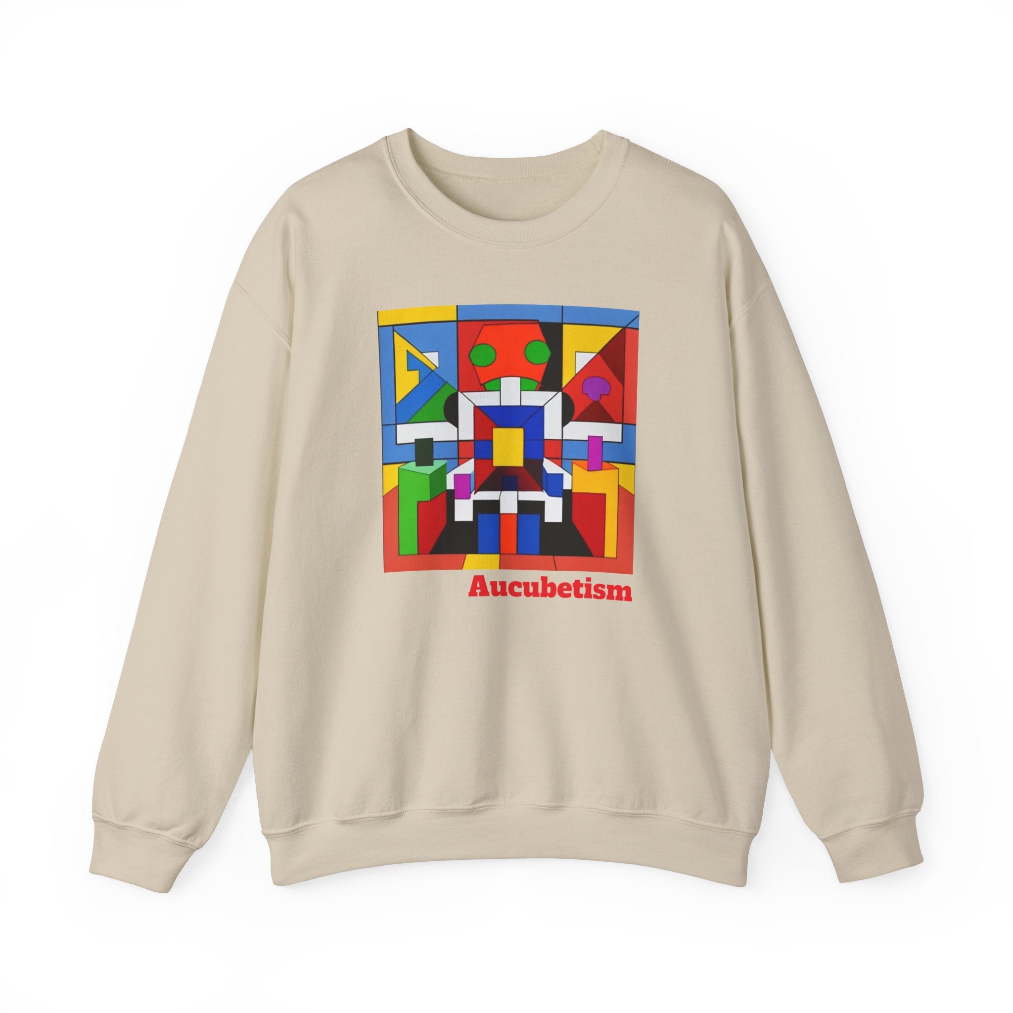 Aucubetism One The Art of Autism Crewneck Sweatshirt - Unique Sweatshirt, Autism Awareness, Support Autistic Artists, Graphic Sweater