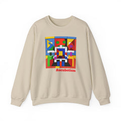 Aucubetism One The Art of Autism Crewneck Sweatshirt - Unique Sweatshirt, Autism Awareness, Support Autistic Artists, Graphic Sweater
