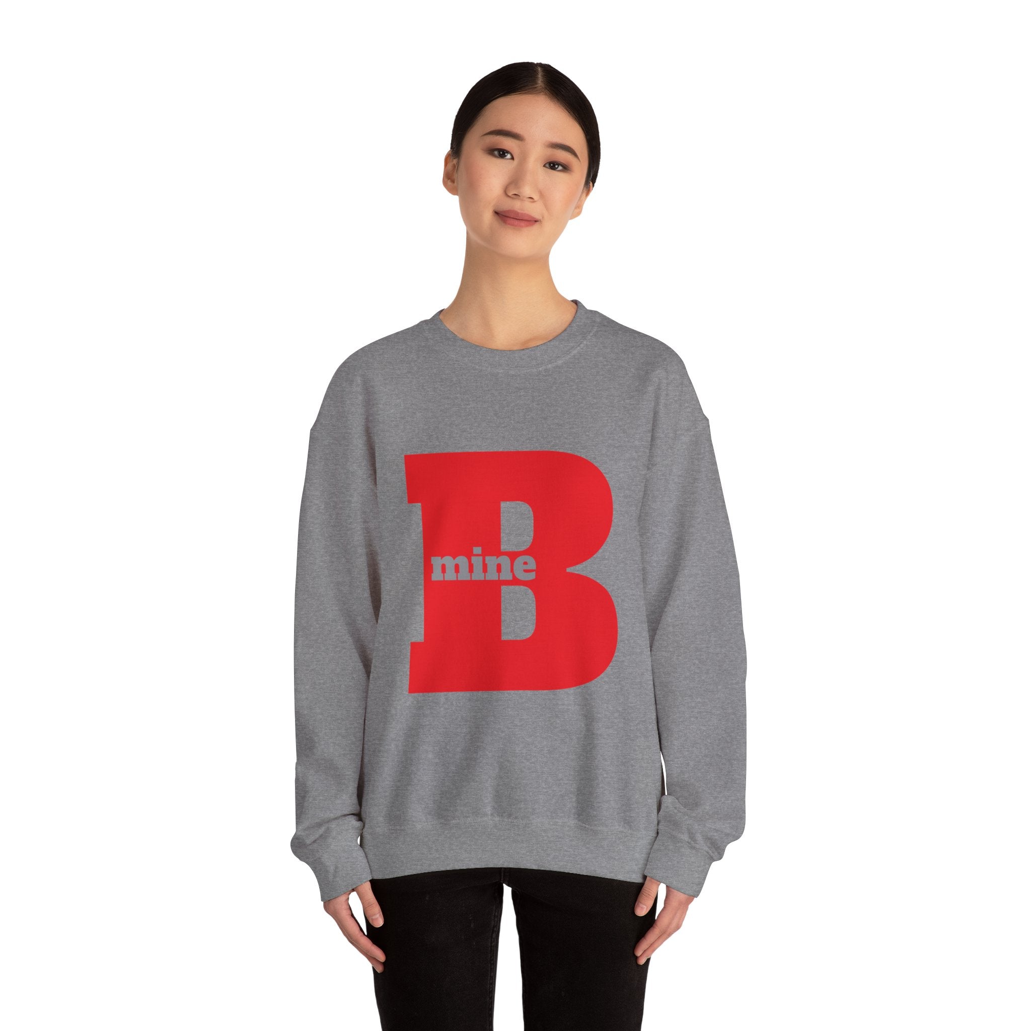 B Mine Sweatshirt, Valentine Gift, Unisex Love Expression Pullover Jumper, Valentine's Day Gift, Romantic Couples Sweatshirt, Love Theme