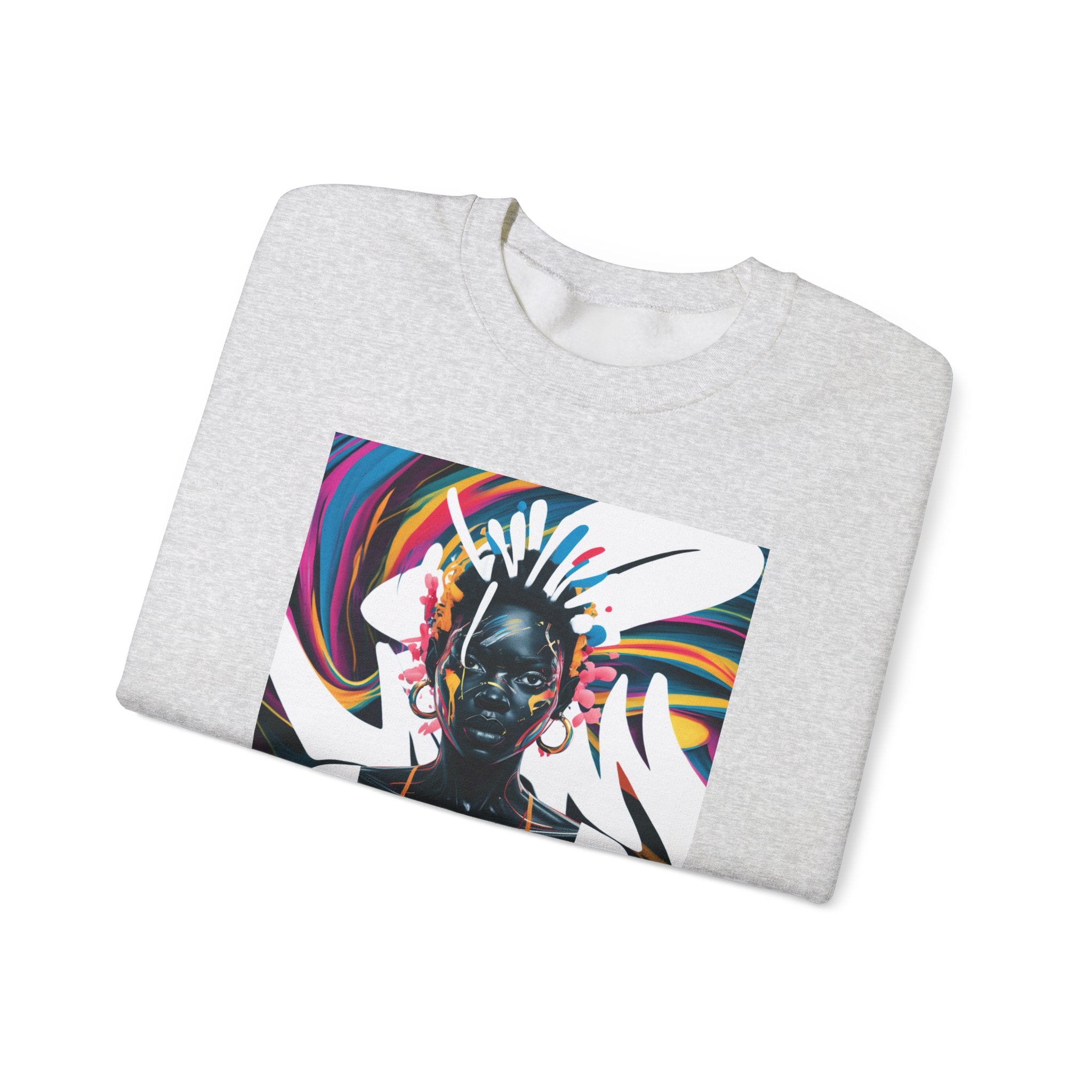 African Queen Color Splash Unisex Sweatshirt