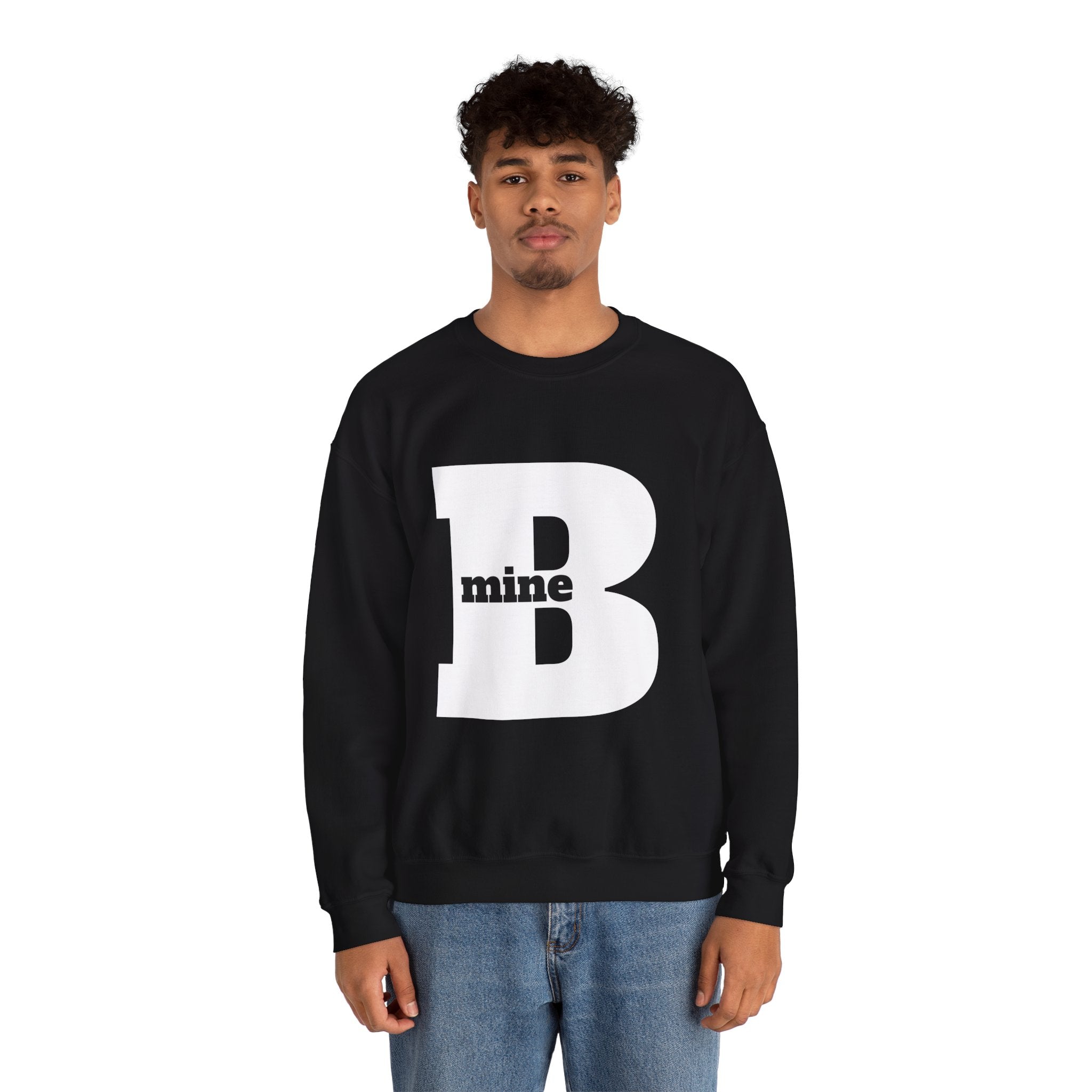 B Mine Sweatshirt, Valentine Gift, Unisex Love Expression Pullover Jumper, Valentine's Day Gift, Romantic Couples Sweatshirt, Love Theme