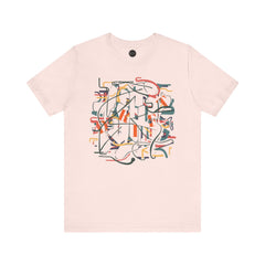 Abstract Drift T-Shirt, Unisex Gift, Colorful Artistry Tee, Creative Insight Shirt, Authentic Design Top - Unisex Jersey Tee, Abstract Drift