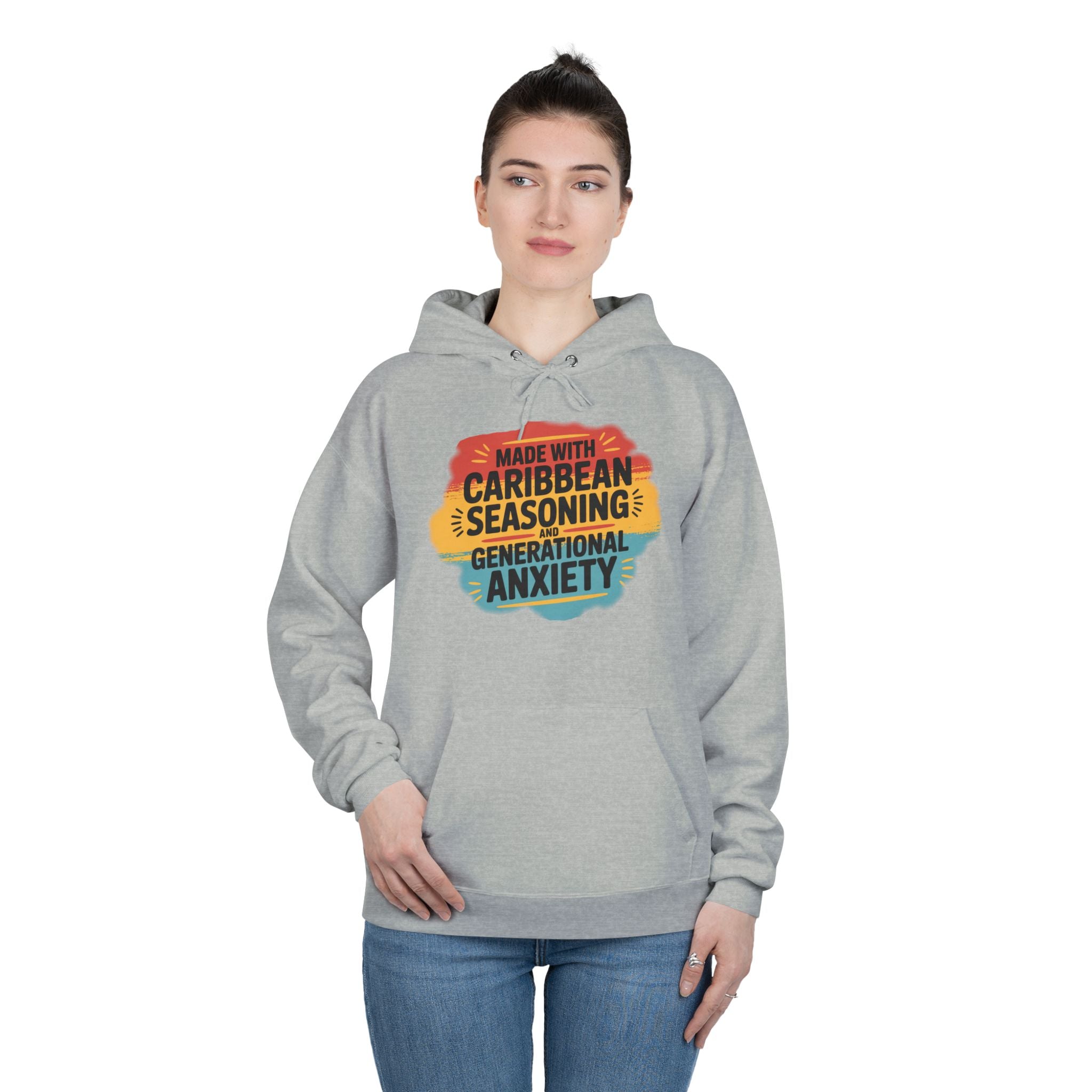 Made With Caribbean Seasoning & Generational Anxiety Hoodie