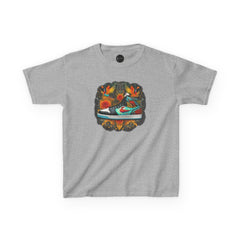 Dream Sneaker Birds La Flora Kids Tee - Cute Nature Children's T-Shirt, Youth Graphic Shirt, Animal Lover Gift, Kid's Summer Apparel,