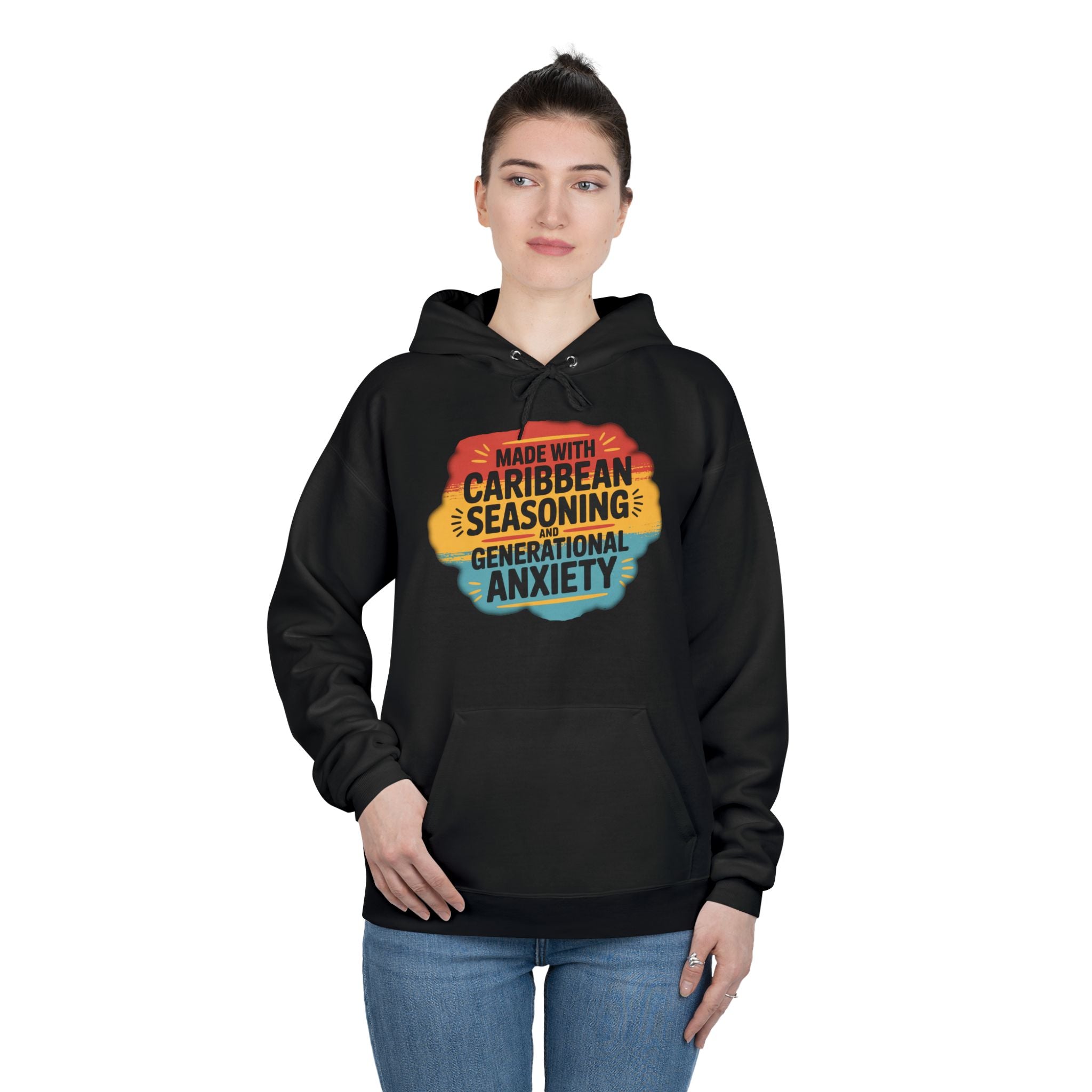 Made With Caribbean Seasoning & Generational Anxiety Hoodie