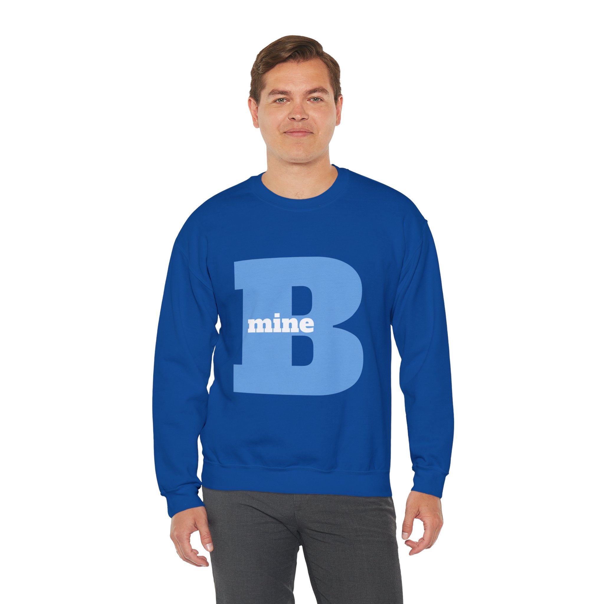 B Mine Sweatshirt, Valentine Gift, Unisex Love Expression Pullover Jumper, Valentine's Day Gift, Romantic Couples Sweatshirt, Love Theme