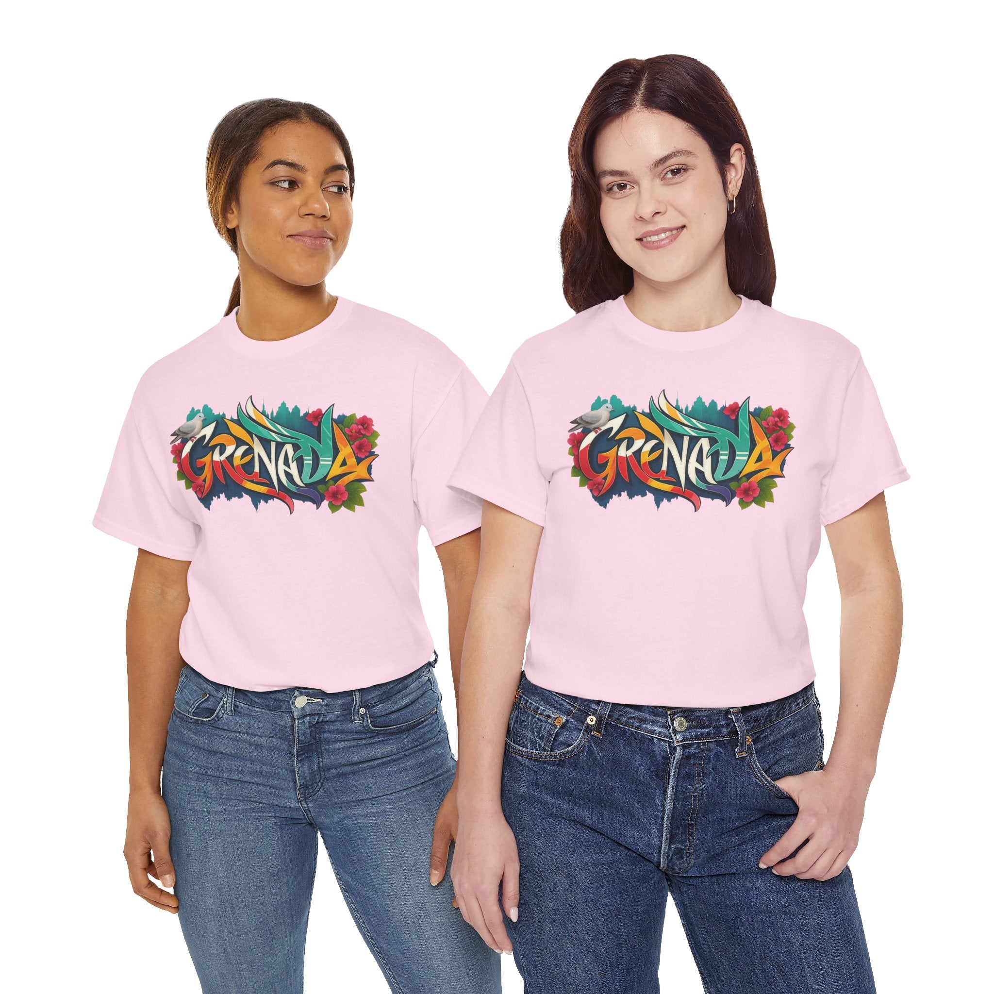 Grenada Nature Color Splash Tee, Island Paradise T-shirt, Vibrant Caribbean Country Tee, Festive Carnival T-shirt, Exotic Grenada Design Tee