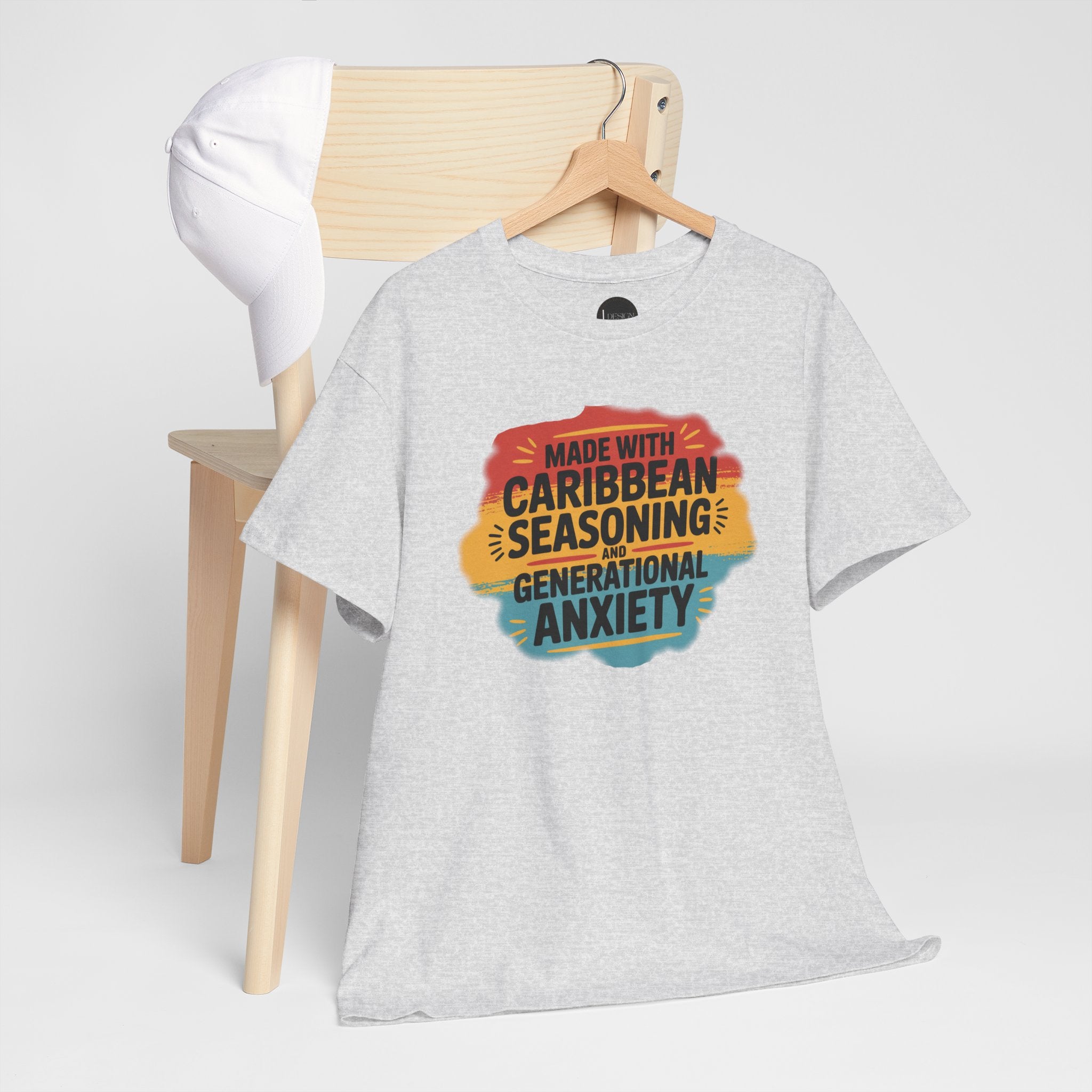 Made With Caribbean Seasoning & Generational Anxiety Tee