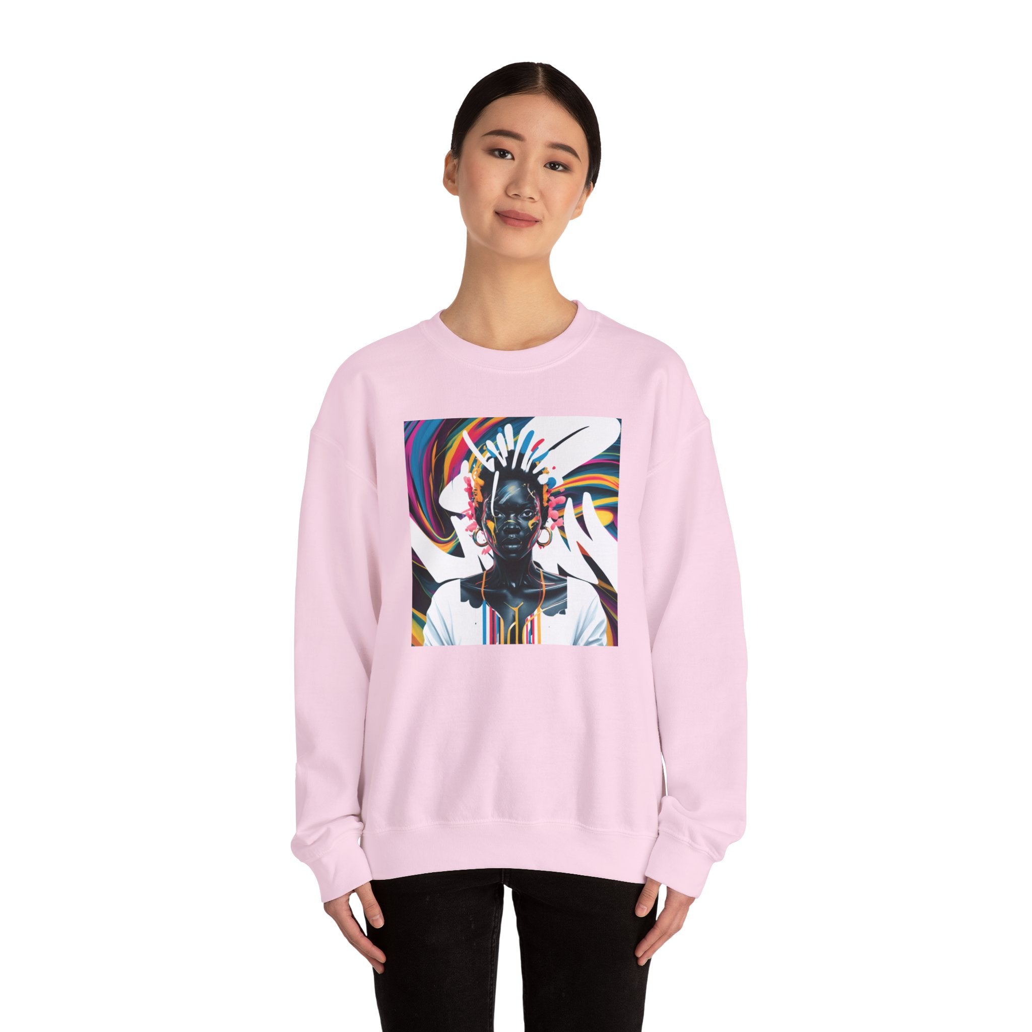 African Queen Color Splash Unisex Sweatshirt