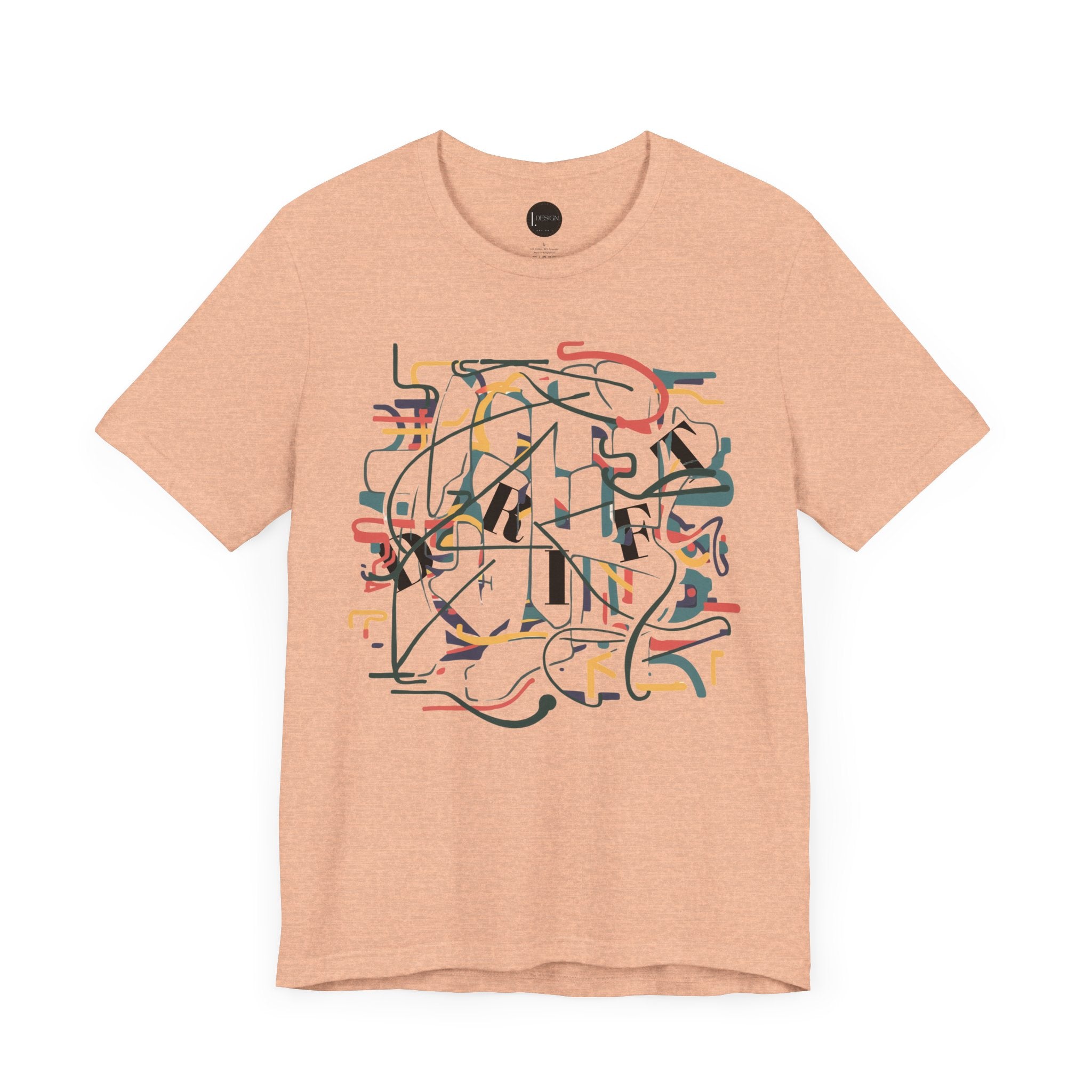 Abstract Drift T-Shirt, Unisex Gift, Colorful Artistry Tee, Creative Insight Shirt, Authentic Design Top - Unisex Jersey Tee, Abstract Drift