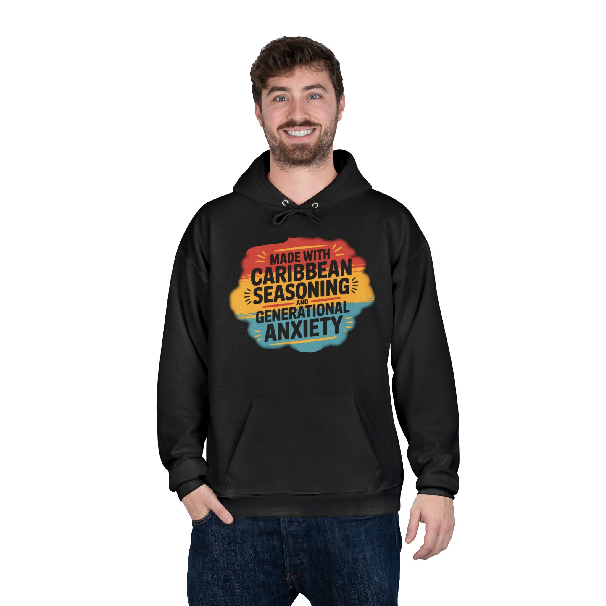 Made With Caribbean Seasoning & Generational Anxiety Hoodie