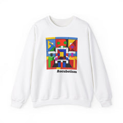 Aucubetism One The Art of Autism Crewneck Sweatshirt - Unique Sweatshirt, Autism Awareness, Support Autistic Artists, Graphic Sweater