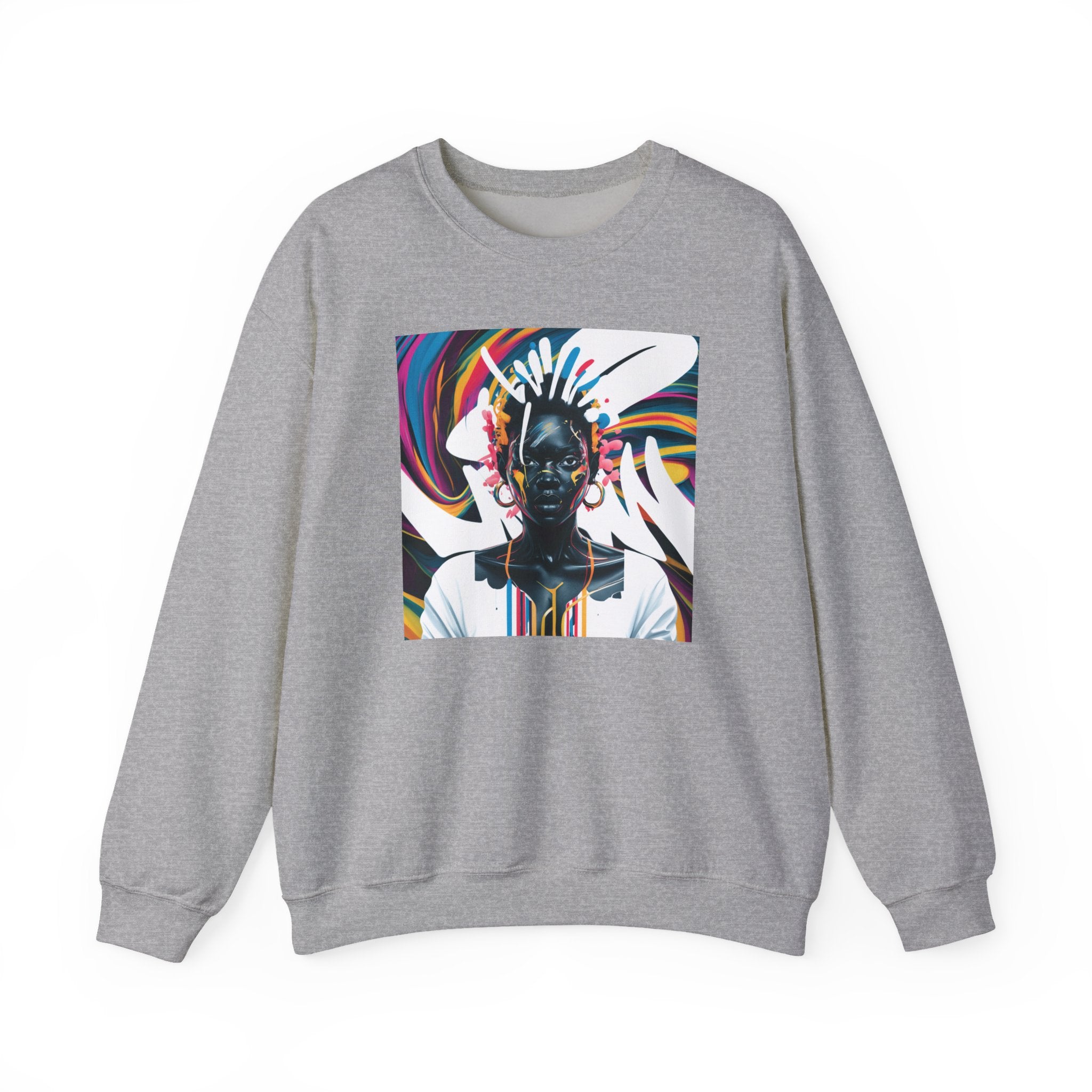 African Queen Color Splash Unisex Sweatshirt