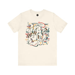 Abstract Drift T-Shirt, Unisex Gift, Colorful Artistry Tee, Creative Insight Shirt, Authentic Design Top - Unisex Jersey Tee, Abstract Drift