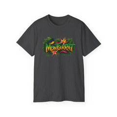 Montserrat Nature Splash Unisex Tee, Montserrat Wildlife T-Shirt, Jungle Vibes Cotton Shirt, Tropical Paradise Top, Eco-Friendly Graphic Tee