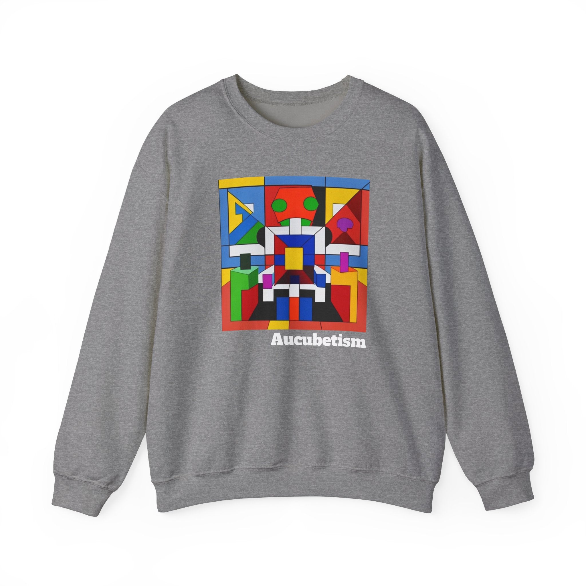 Aucubetism One The Art of Autism Crewneck Sweatshirt - Unique Sweatshirt, Autism Awareness, Support Autistic Artists, Graphic Sweater