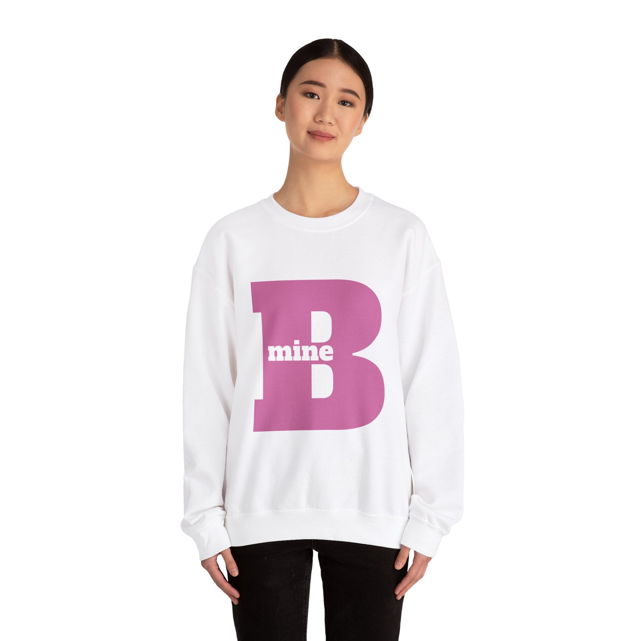 B Mine Sweatshirt, Valentine Gift, Unisex Love Expression Pullover Jumper, Valentine's Day Gift, Romantic Couples Sweatshirt, Love Theme