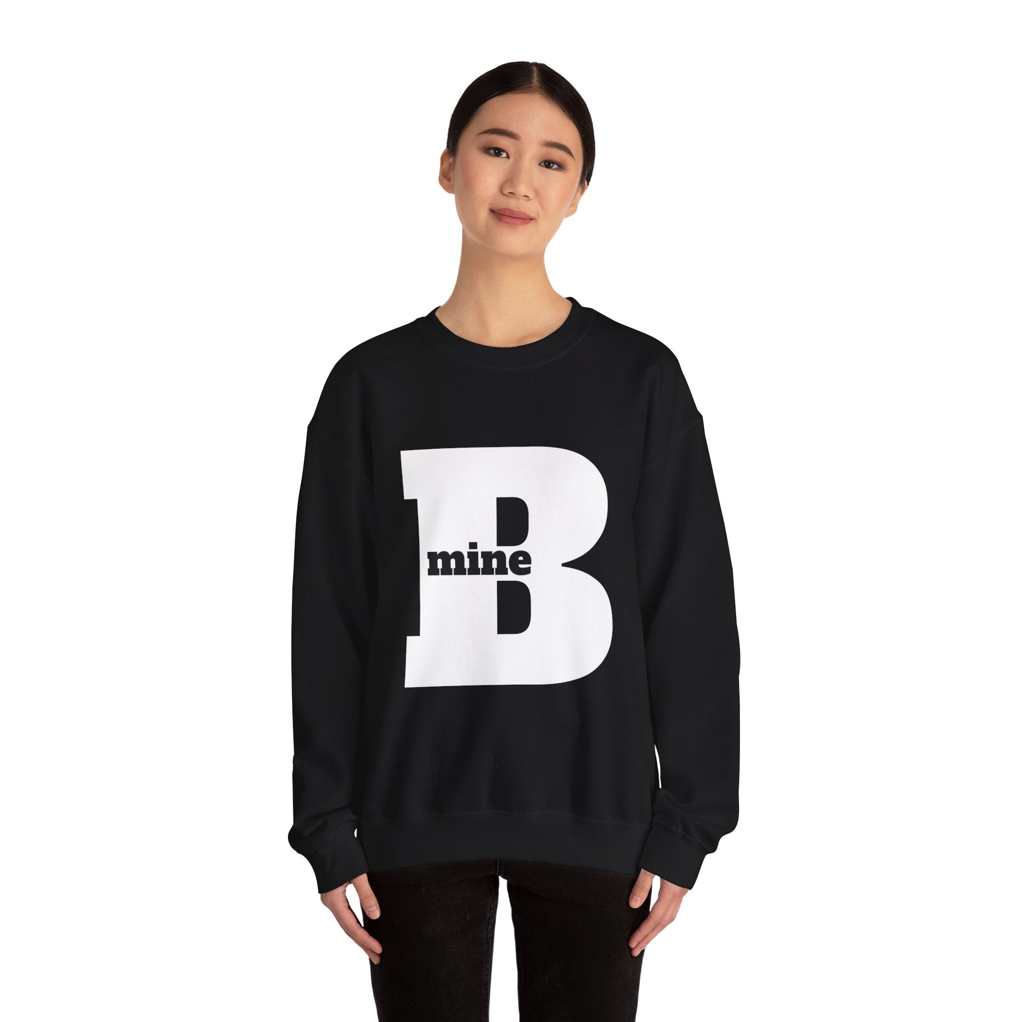 B Mine Sweatshirt, Valentine Gift, Unisex Love Expression Pullover Jumper, Valentine's Day Gift, Romantic Couples Sweatshirt, Love Theme