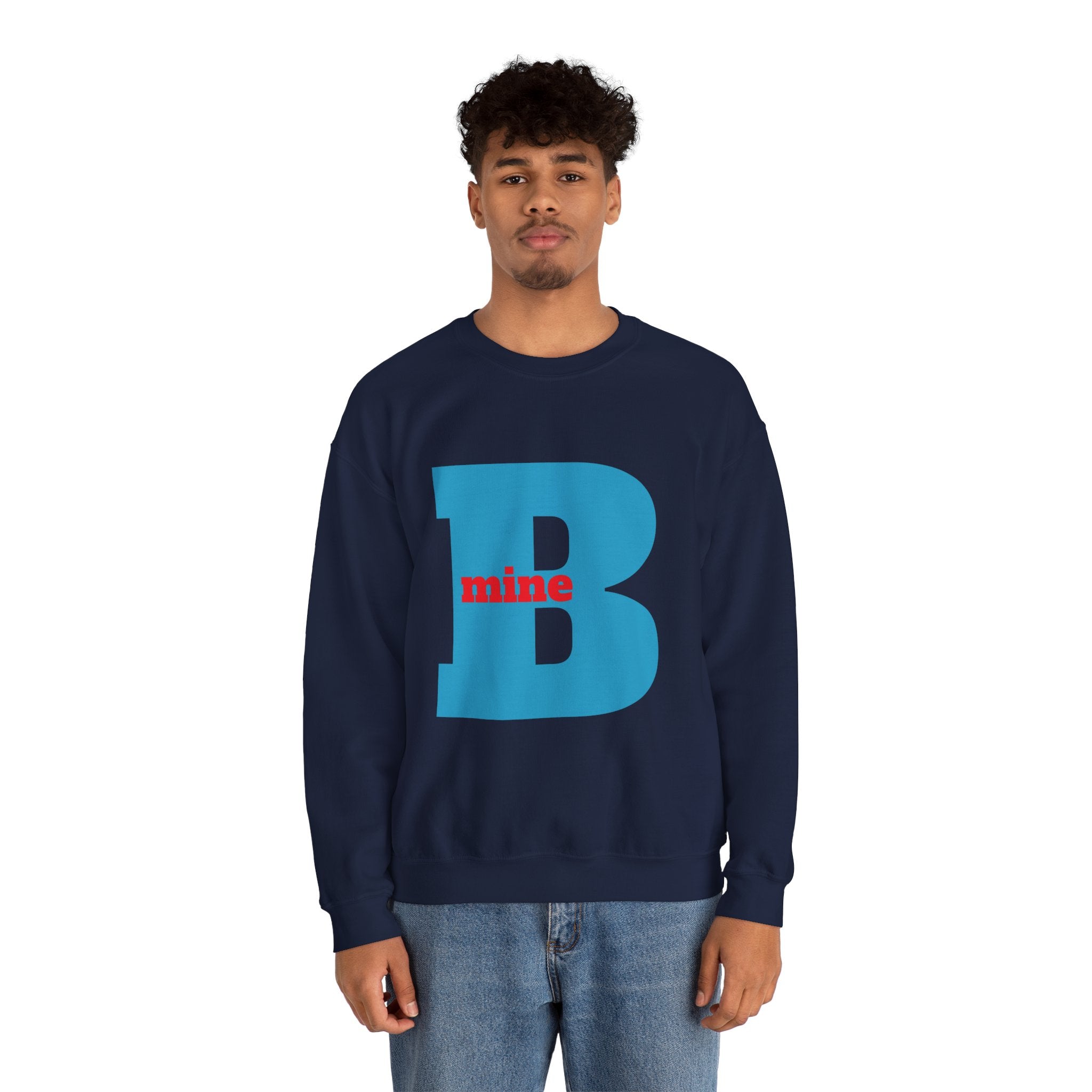 B Mine Sweatshirt, Valentine Gift, Unisex Love Expression Pullover Jumper, Valentine's Day Gift, Romantic Couples Sweatshirt, Love Theme