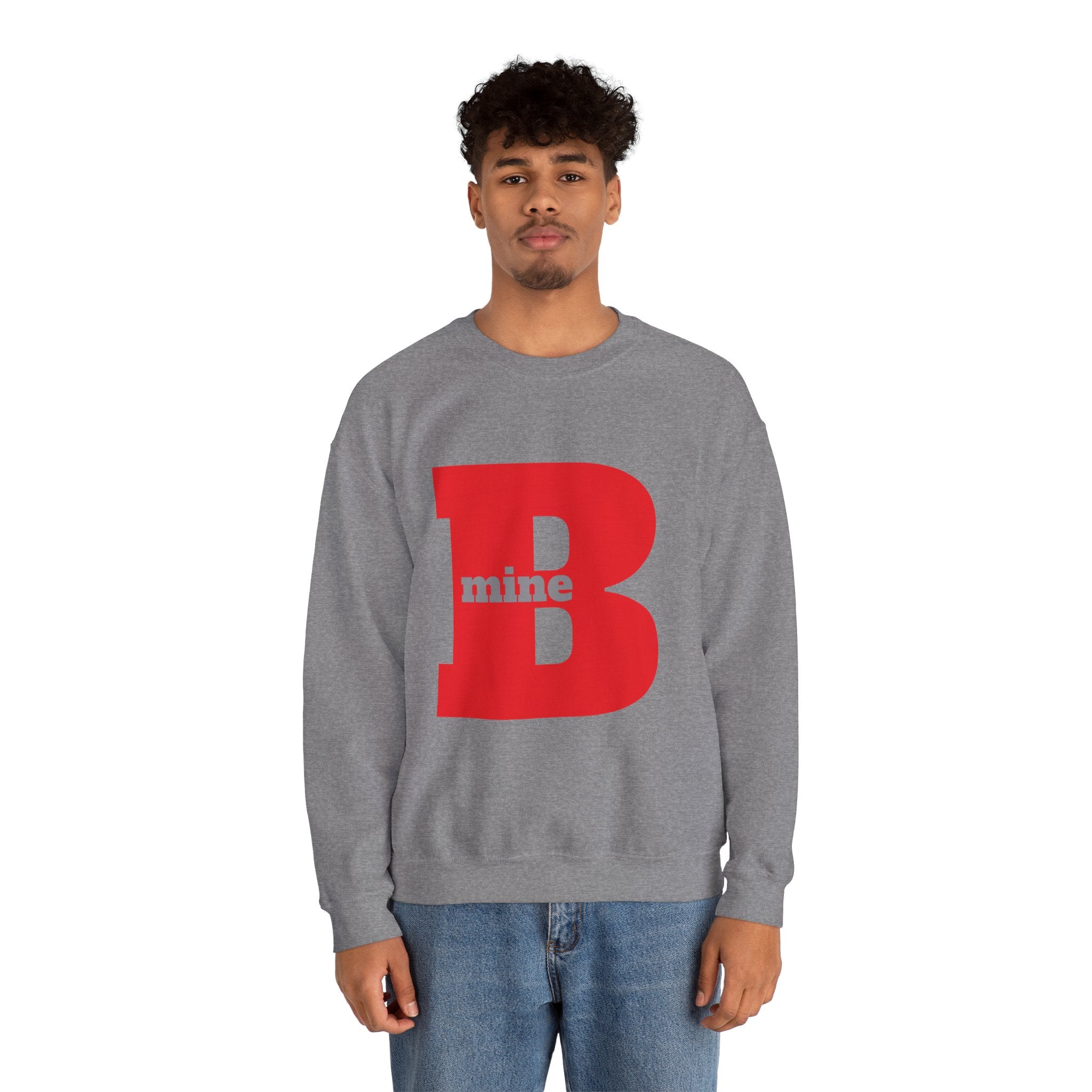 B Mine Sweatshirt, Valentine Gift, Unisex Love Expression Pullover Jumper, Valentine's Day Gift, Romantic Couples Sweatshirt, Love Theme