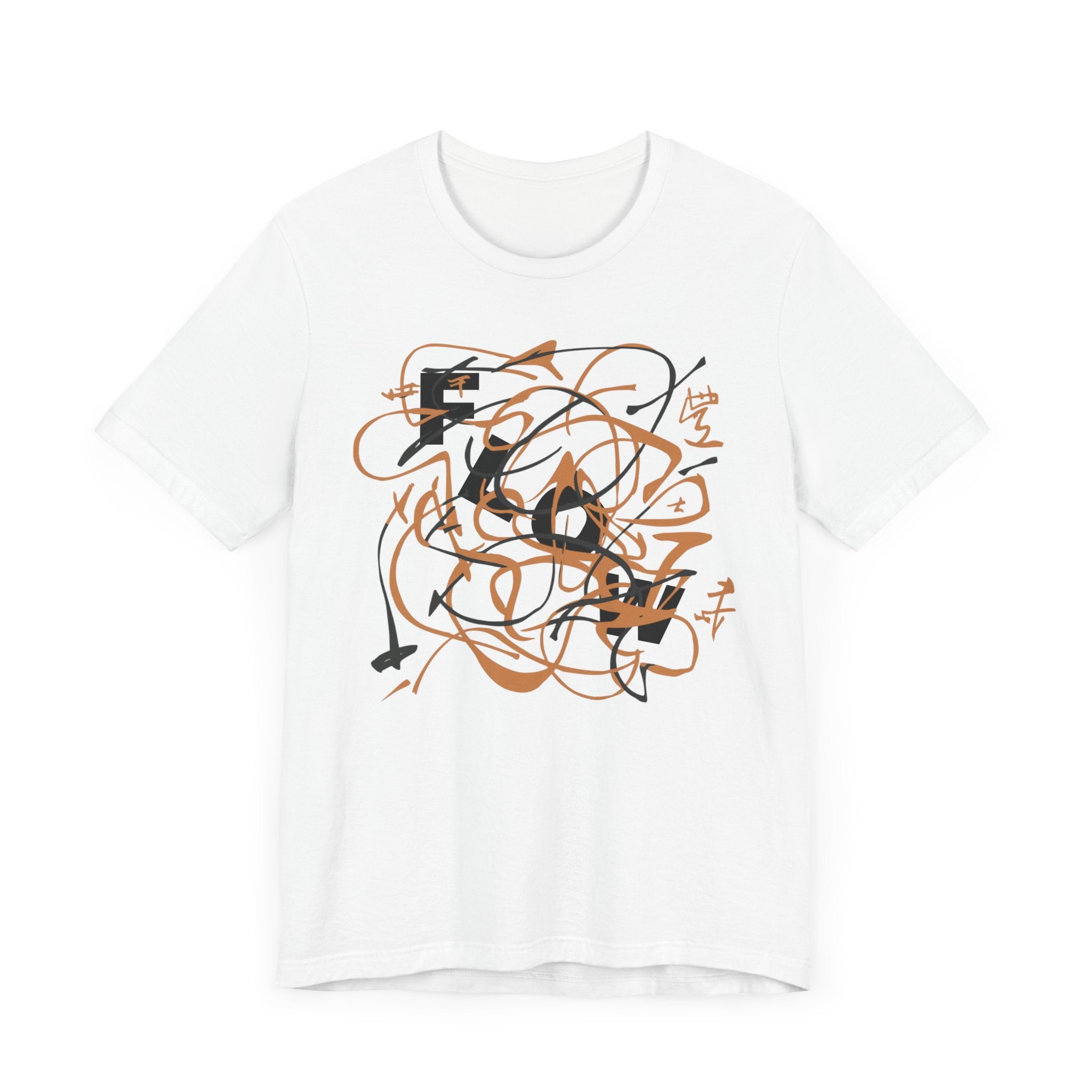 Abstract Flow T-Shirt, Unisex Gift, Colorful Artistry Tee, Creative Insight Shirt, Authentic Design Top