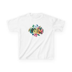 Calm Organic Tee for Kids, Children's Cotton Tshirt, Peaceful Toddler Shirt, Relaxing Youth Top, Serene Baby Tee, Tranquil Kid's Shirt