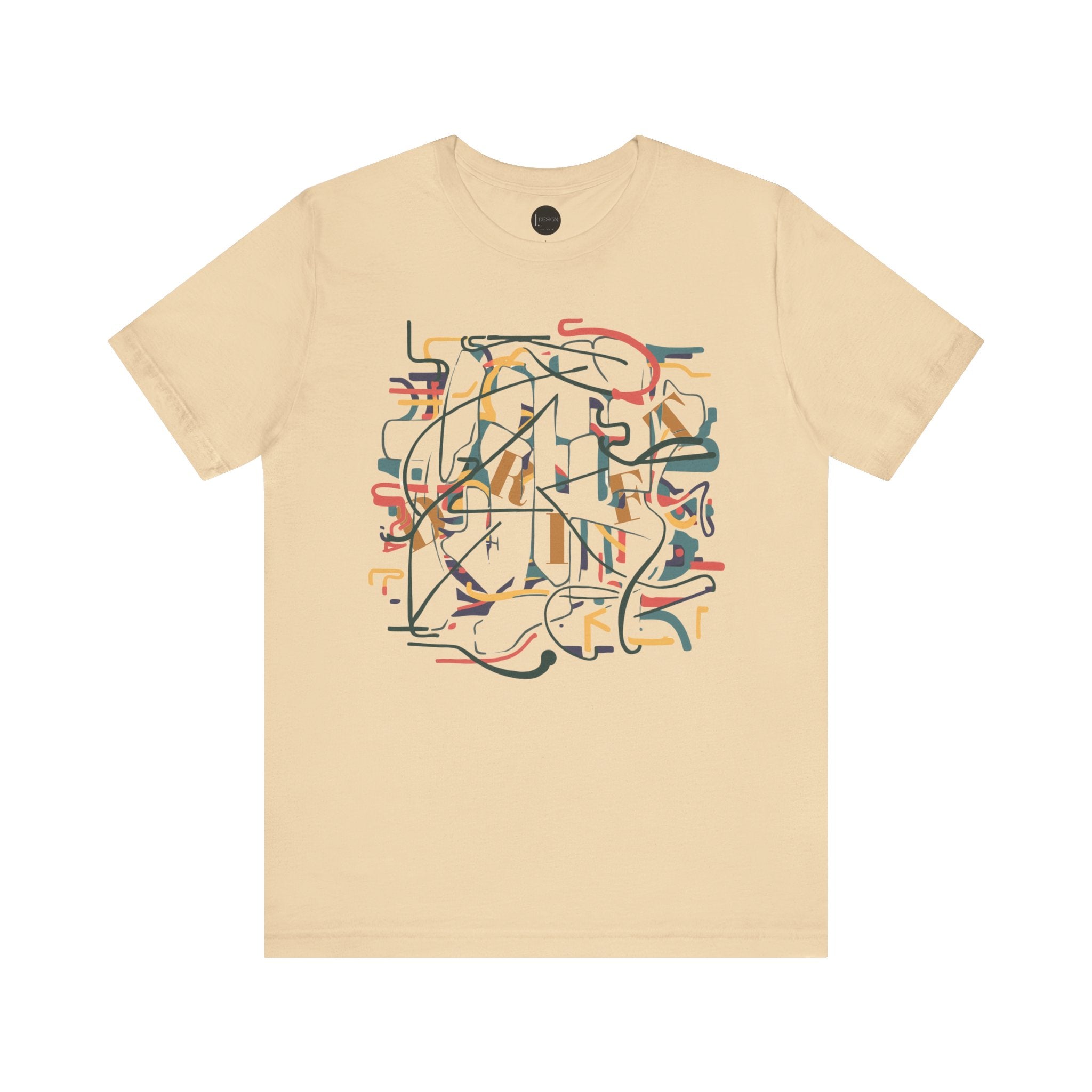 Abstract Drift T-Shirt, Unisex Gift, Colorful Artistry Tee, Creative Insight Shirt, Authentic Design Top - Unisex Jersey Tee, Abstract Drift