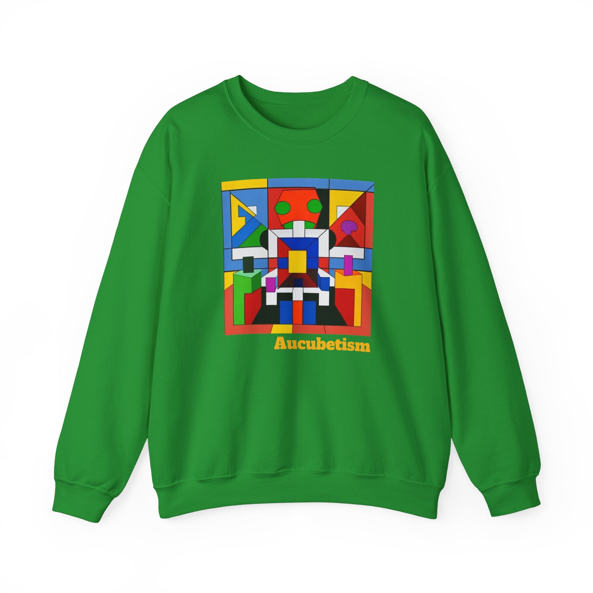 Aucubetism One The Art of Autism Crewneck Sweatshirt - Unique Sweatshirt, Autism Awareness, Support Autistic Artists, Graphic Sweater