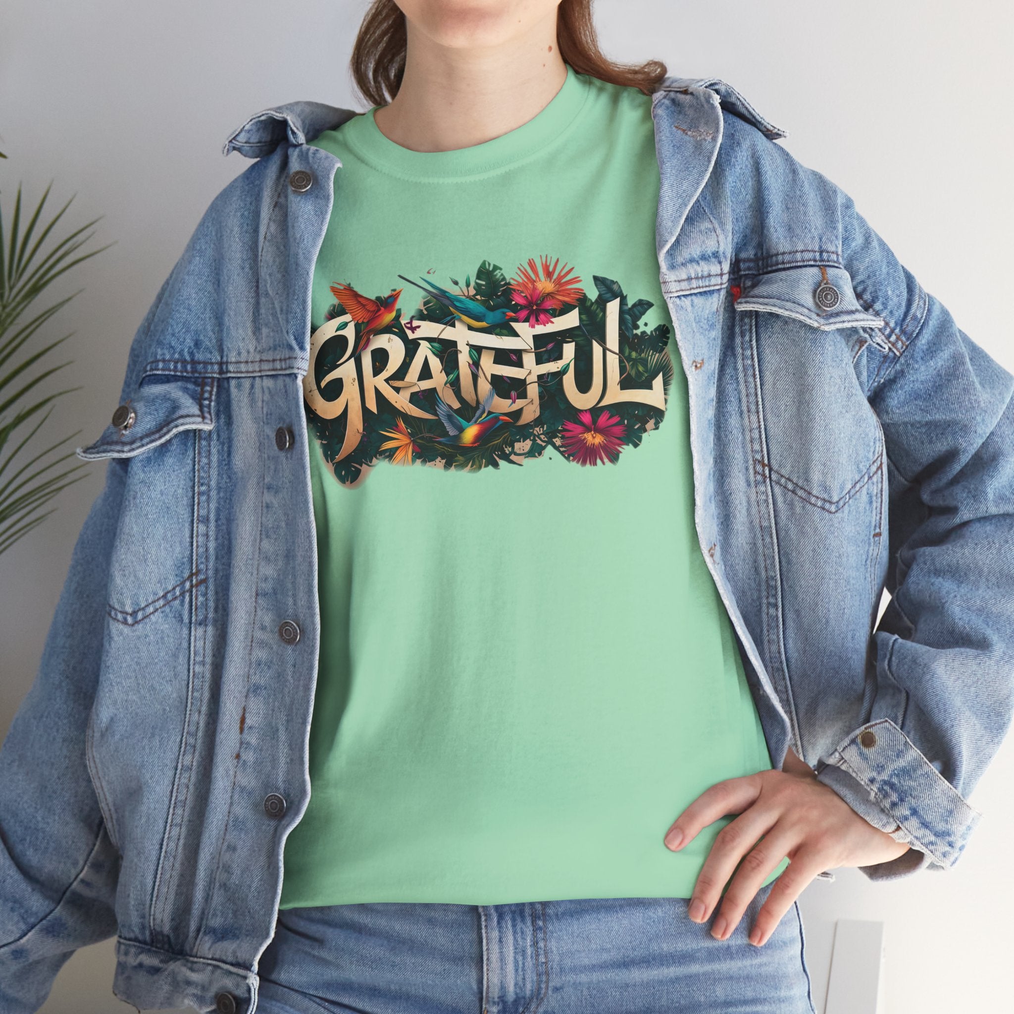 Camiseta con salpicaduras de color orgánico GRATEFUL
