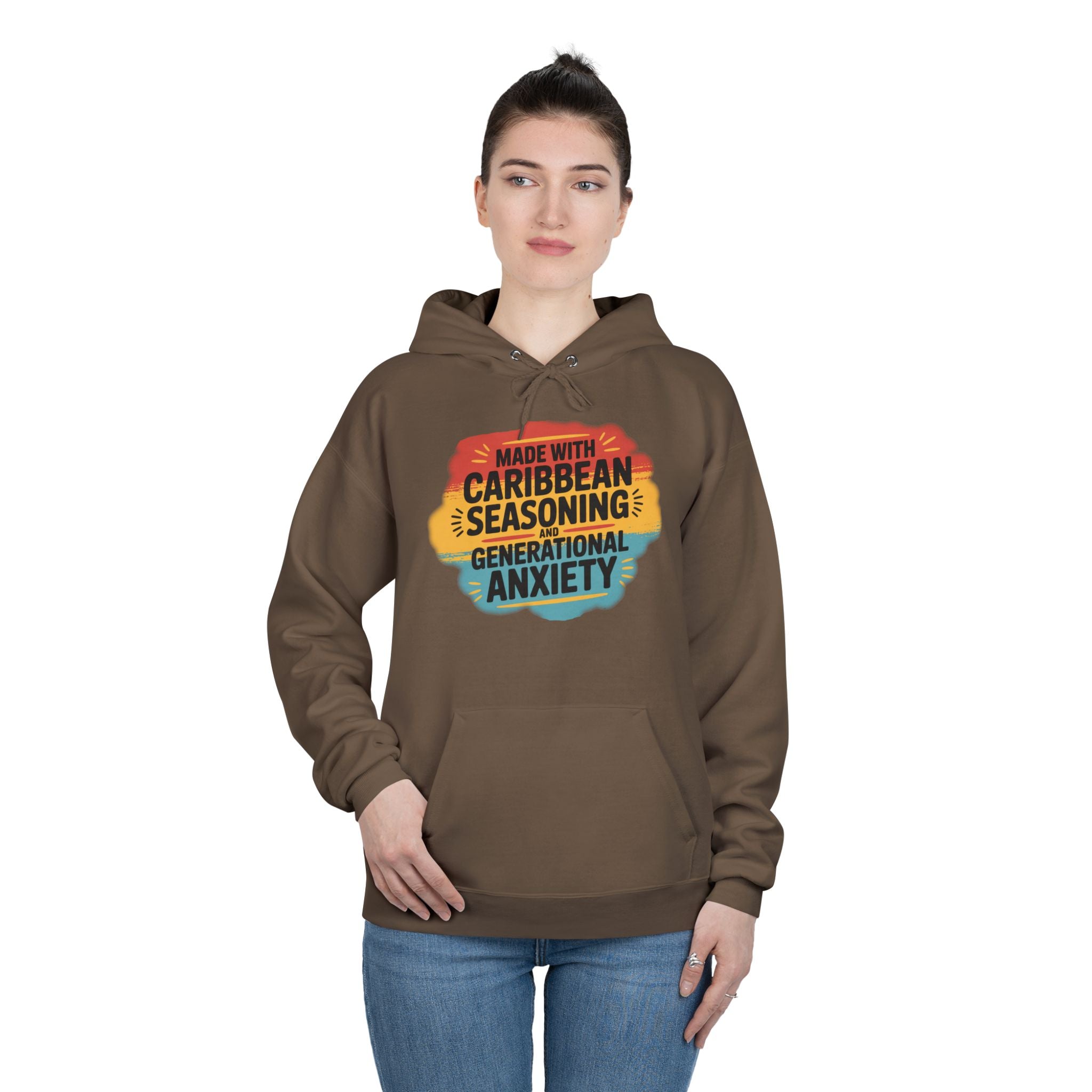 Made With Caribbean Seasoning & Generational Anxiety Hoodie