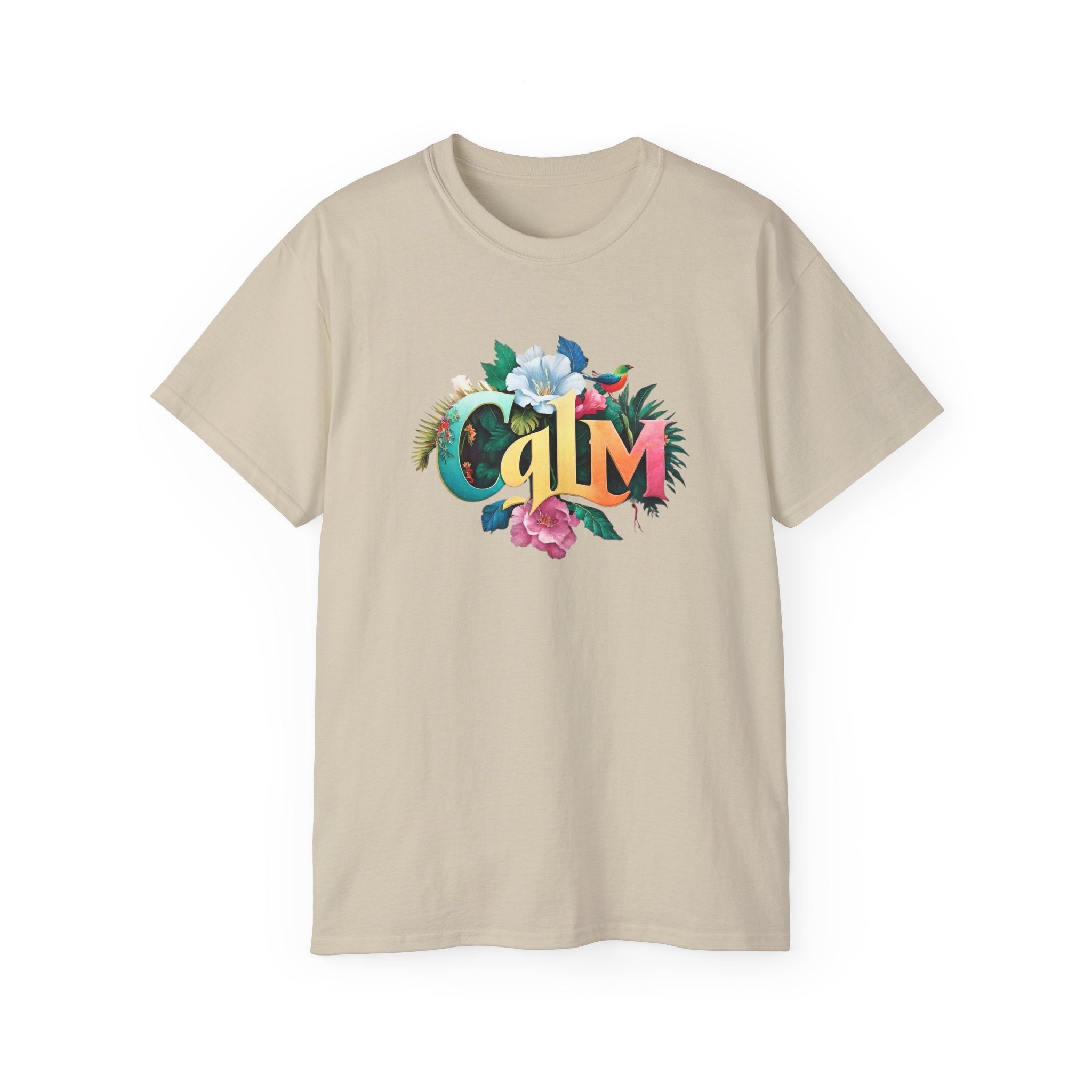 CALM Floral Organic Color Splash Tee