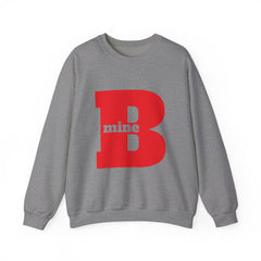 B Mine Sweatshirt, Valentine Gift, Unisex Love Expression Pullover Jumper, Valentine's Day Gift, Romantic Couples Sweatshirt, Love Theme
