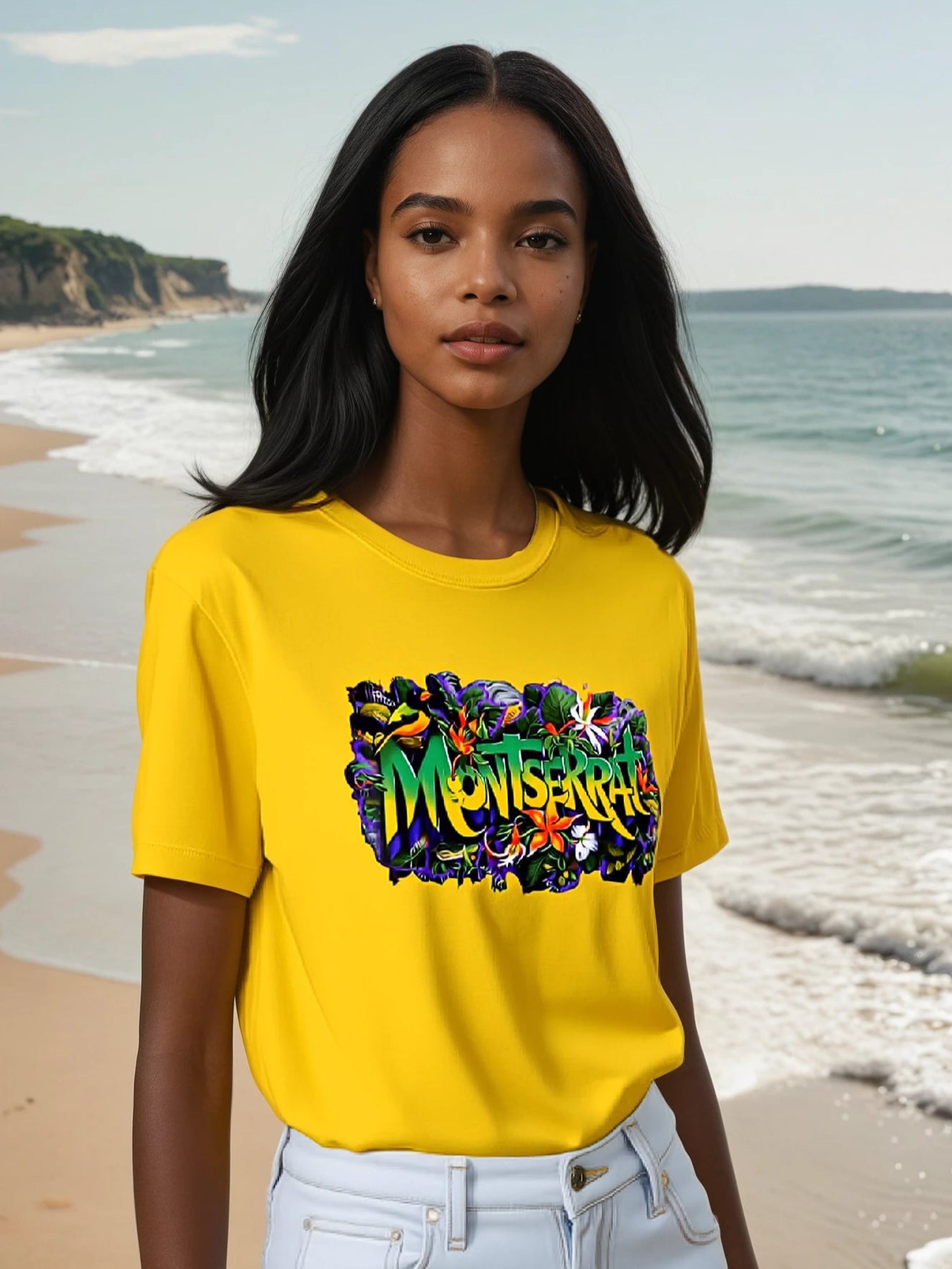 Montserrat Floral Splash Tee